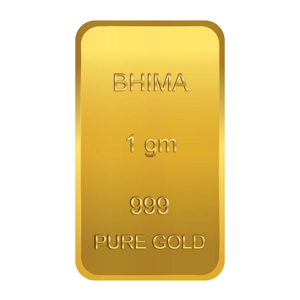 Buy 1 gm Pure Gold Bar 24KT (999) Online Shop Now