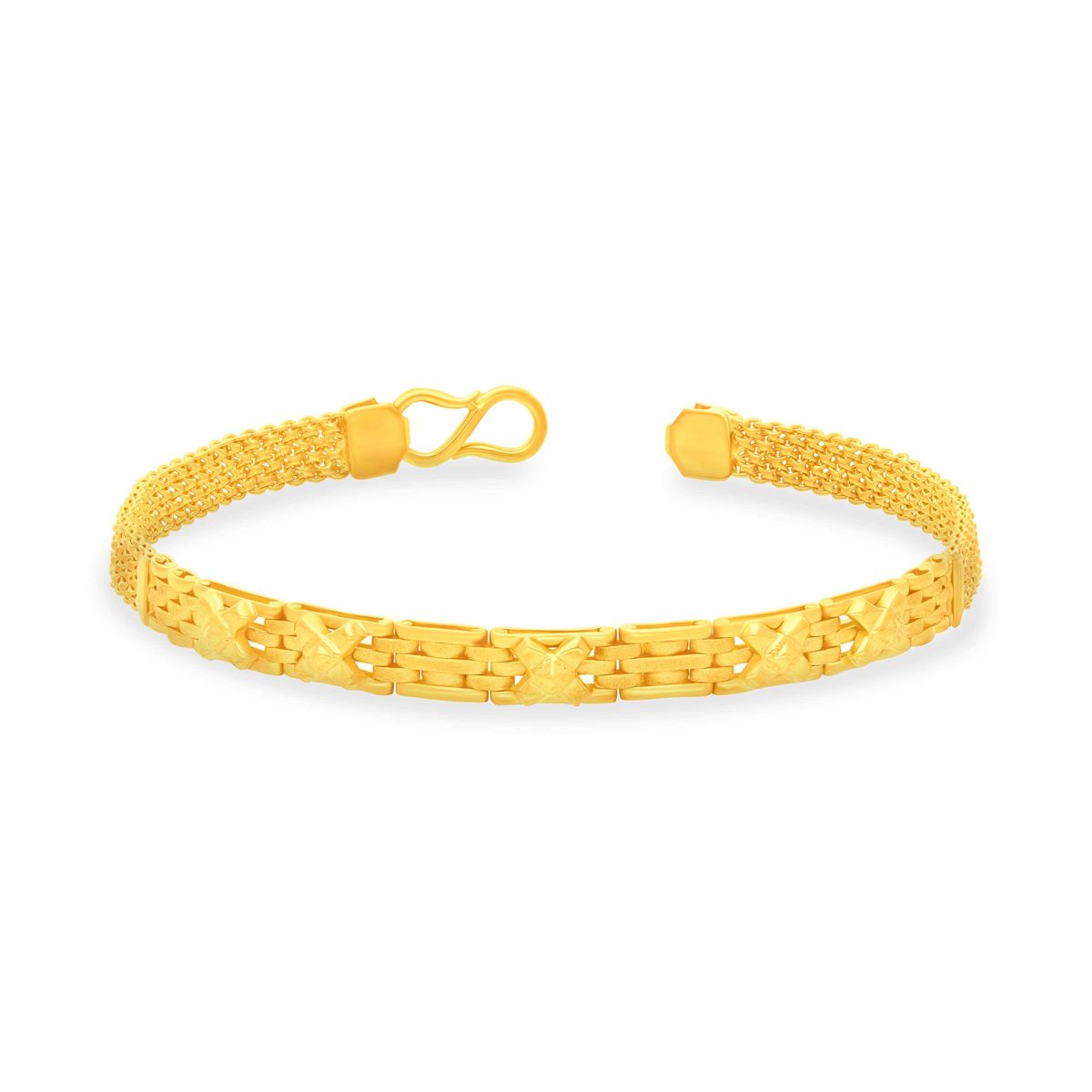Elegant Classic 22KT Gold Linked Bracelet for Men Shop Now