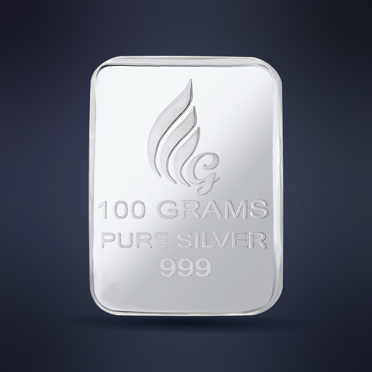 Purchase 100 gm Plain Silver Bar Online Shop Now