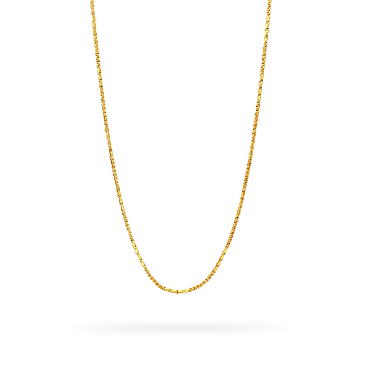 Charming Handcrafted 22KT Gold Romans Patttern Chain