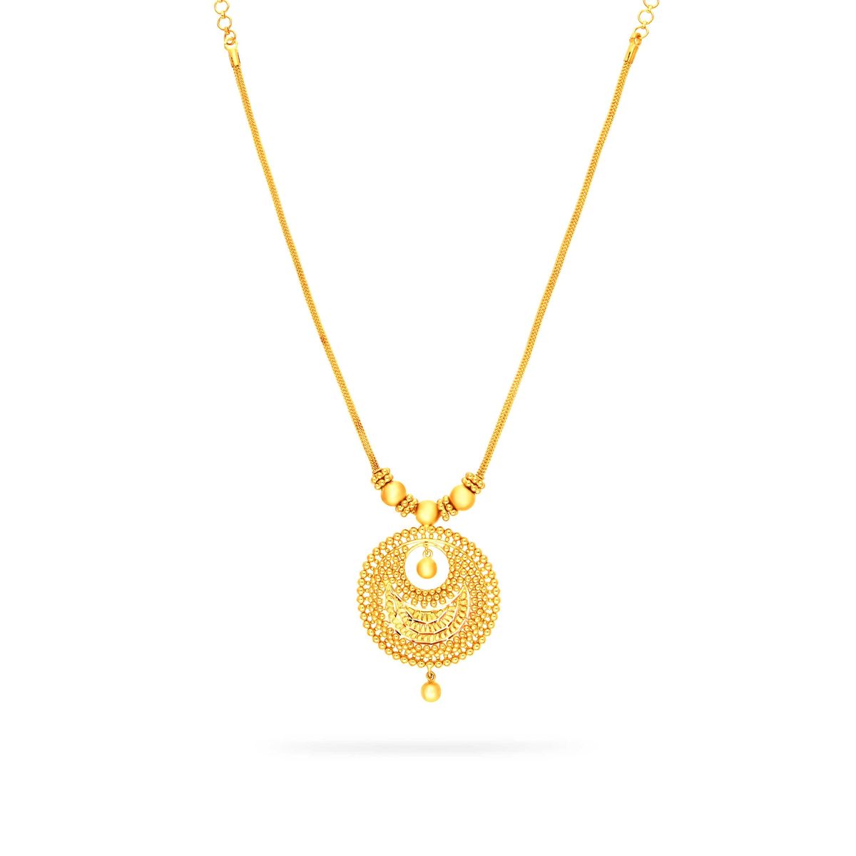 Buy for an elegant 22KT gold traditional Kerala necklace Bhima Online